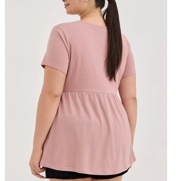 Torrid Plus Size 3 Hello Kitty Pink Empire Babydoll Knit Top Cat Anime Punk 3X - Picture 3 of 3